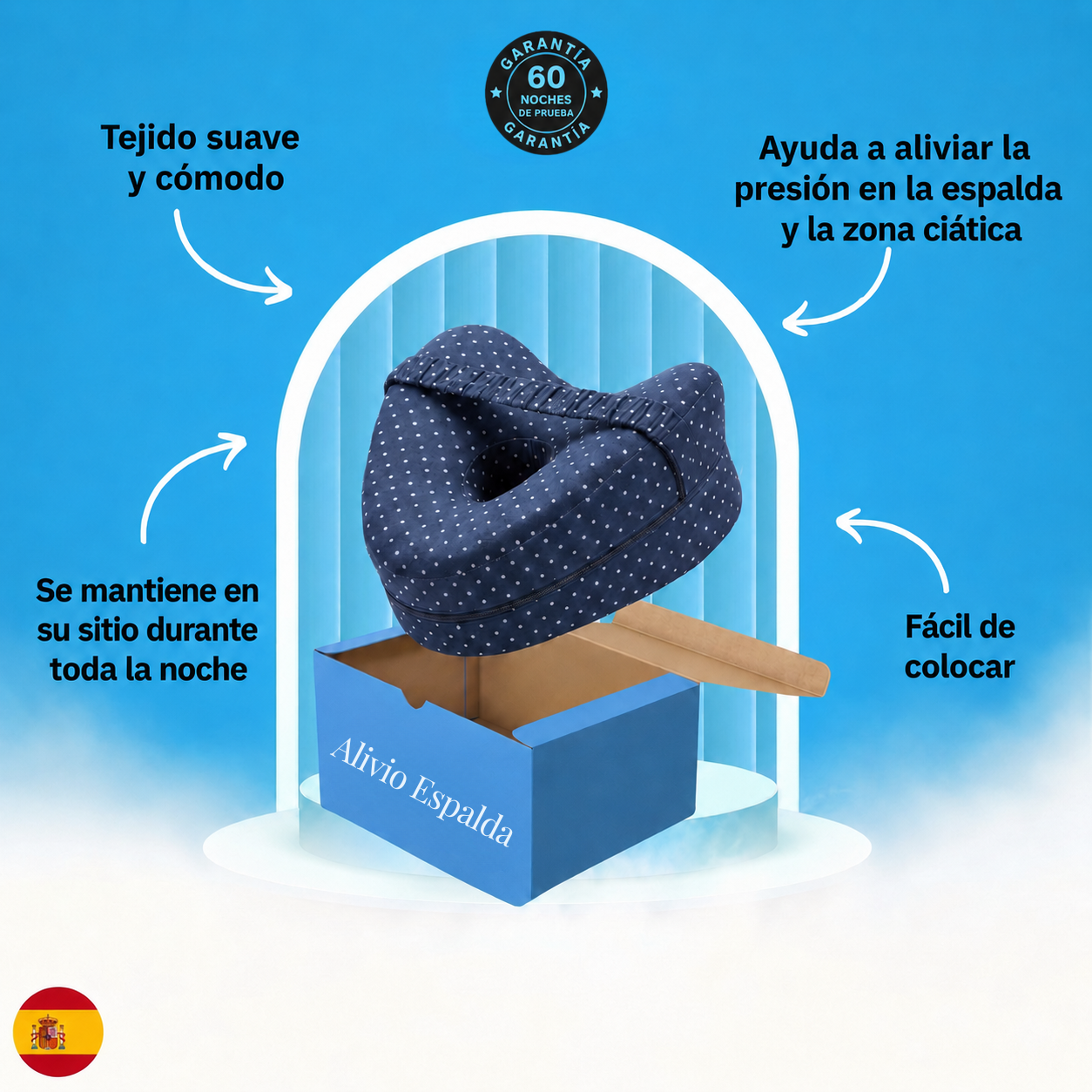 Alivio Espalda™ Almohada Ortopédica