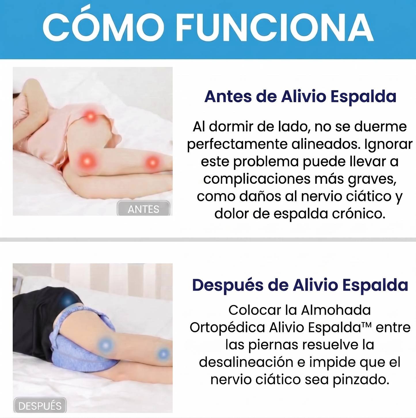 Alivio Espalda™ Almohada Ortopédica